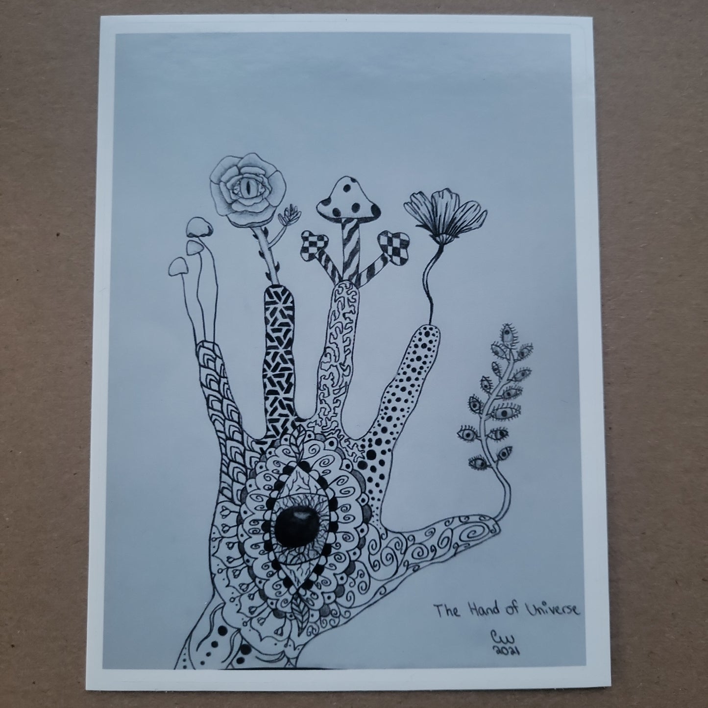 The Hand of Universe Stickers