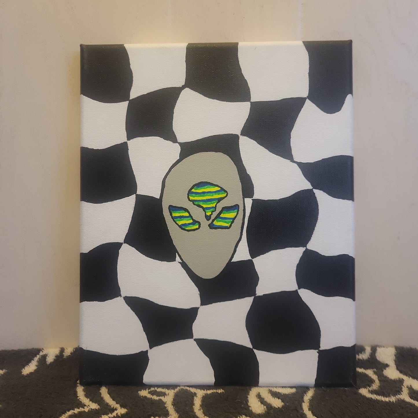 Trippy Alien Original Painting