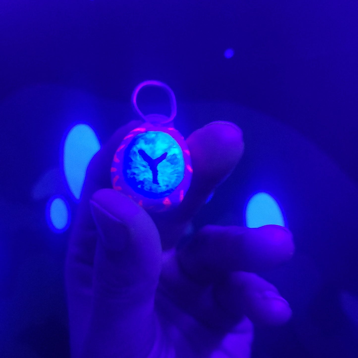 Small Blue Eye Pendant Original