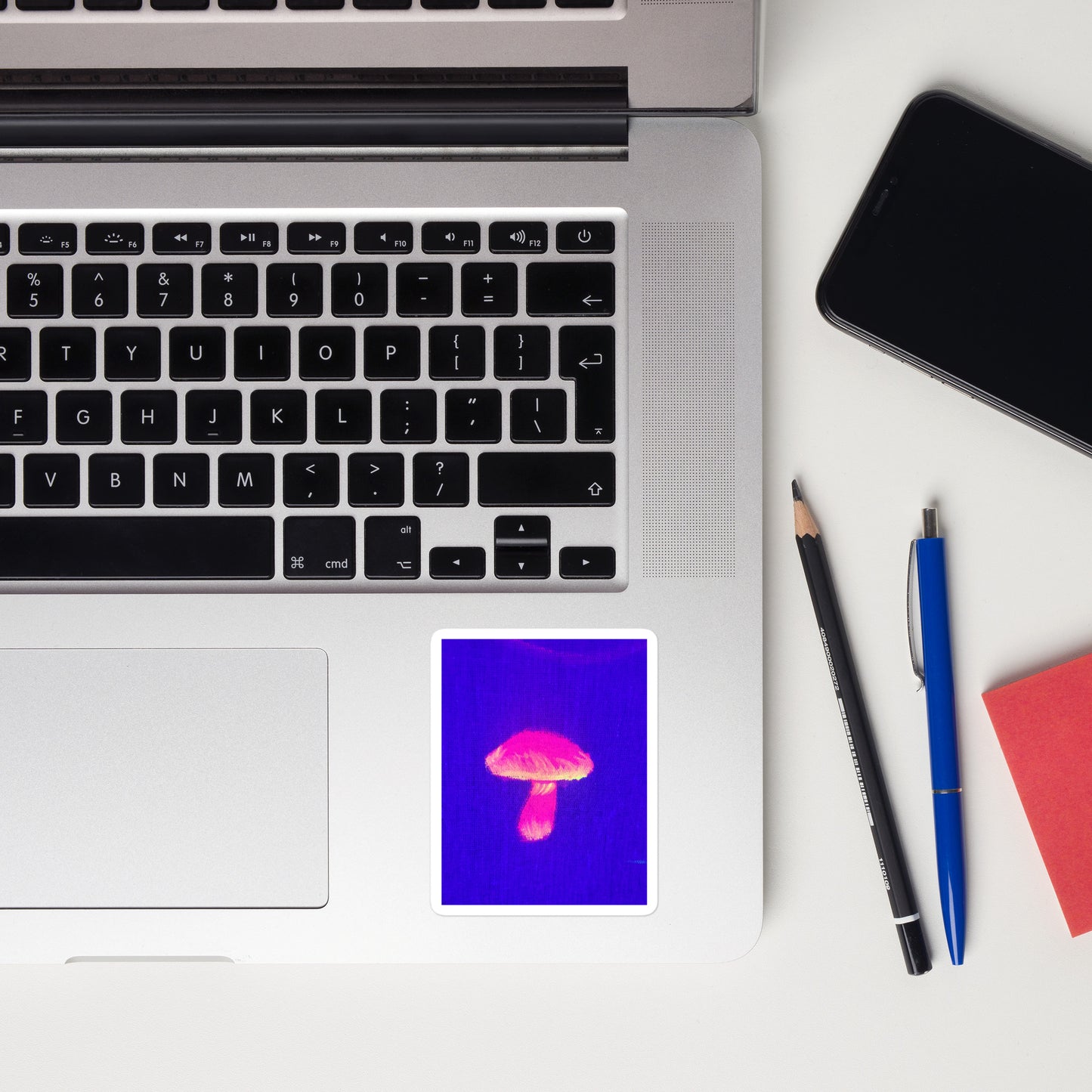 Glowing mushroom stickers