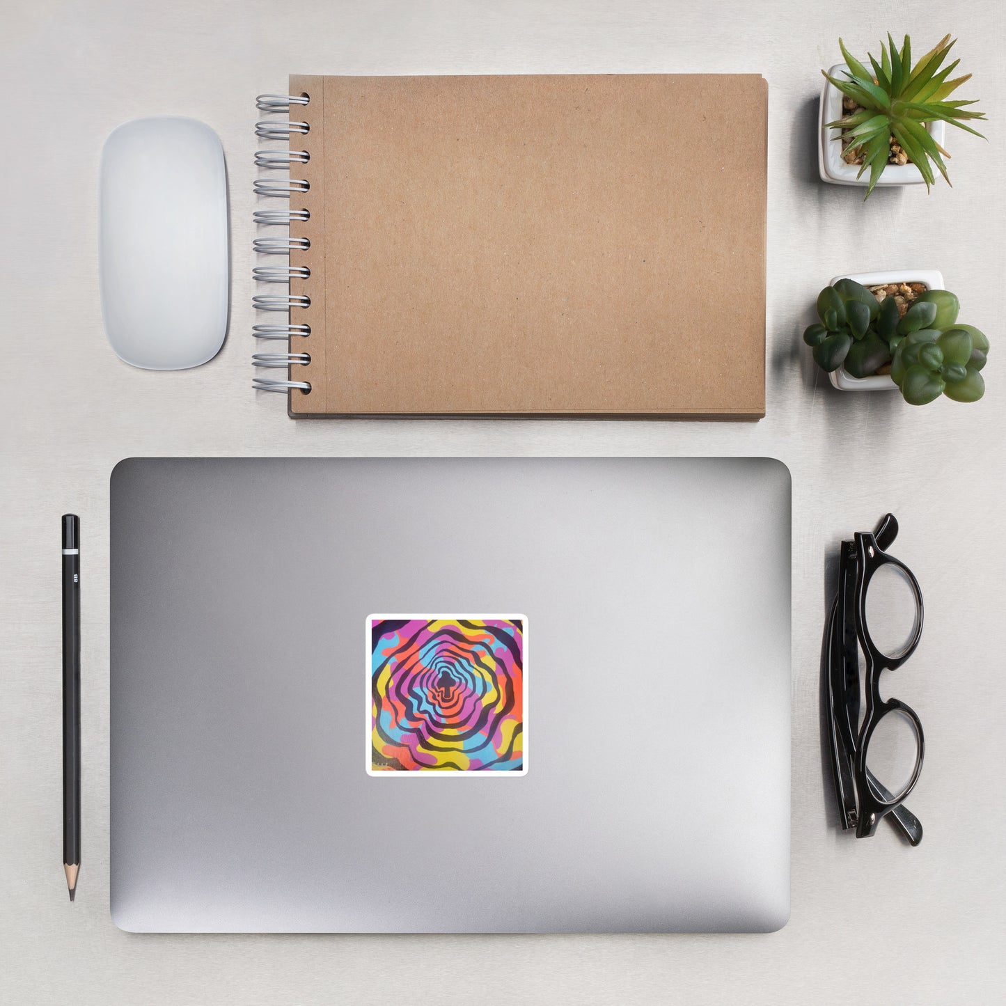 Trippy mushroom stickers