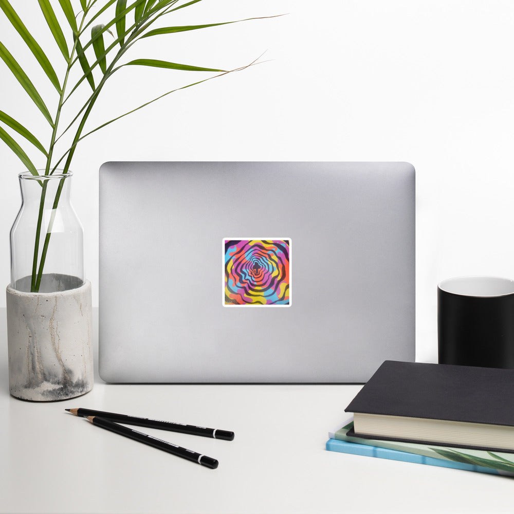 Trippy mushroom stickers