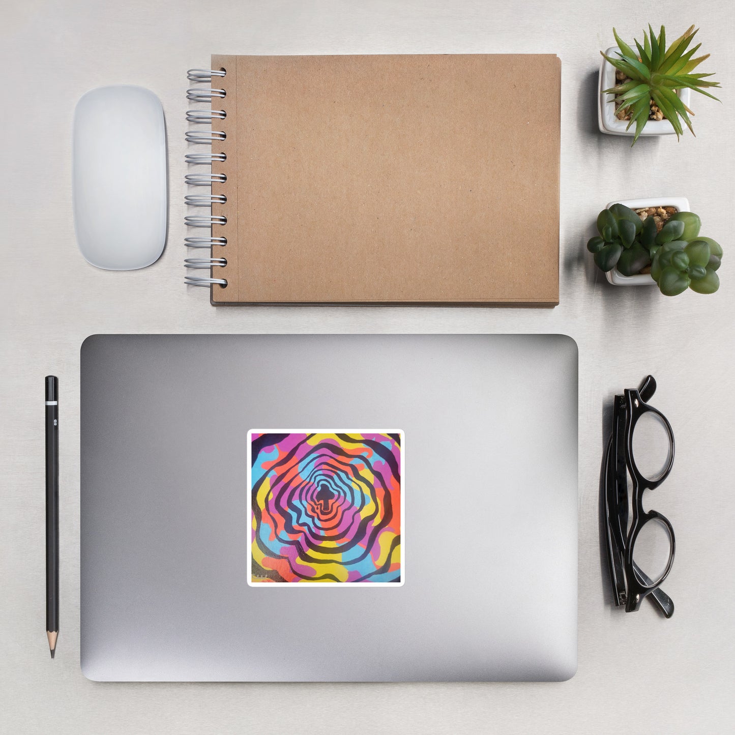 Trippy mushroom stickers