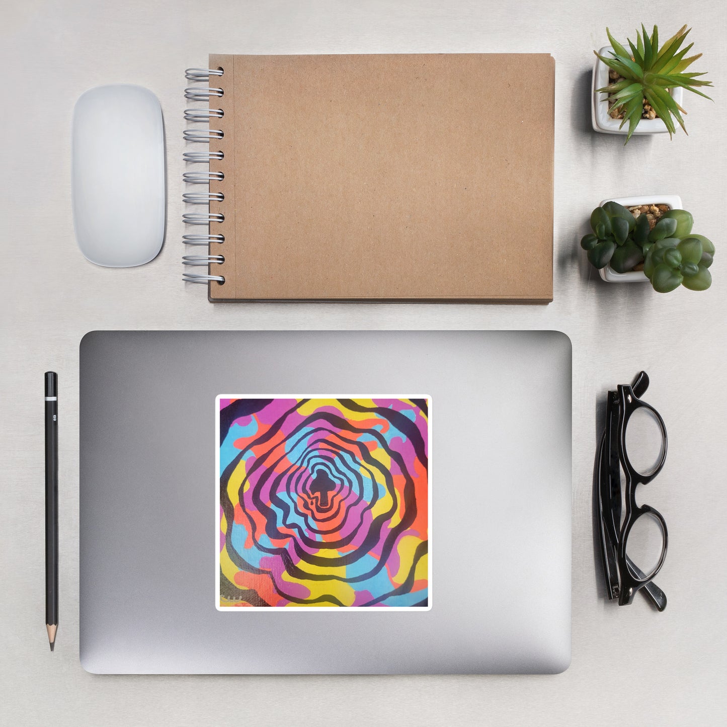 Trippy mushroom stickers