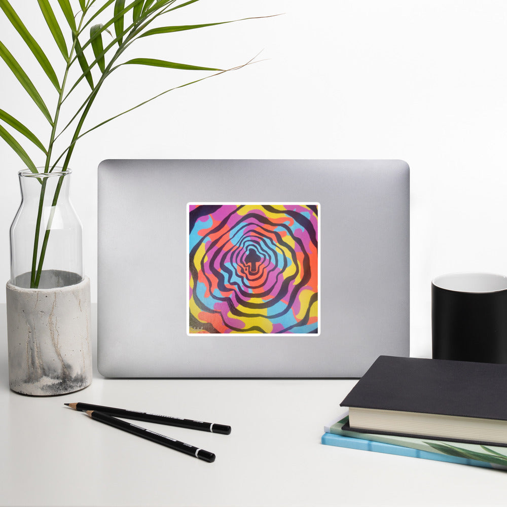 Trippy mushroom stickers