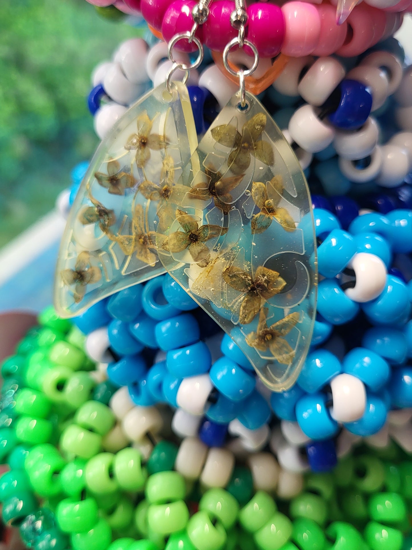 Flower Butterfly Earrings