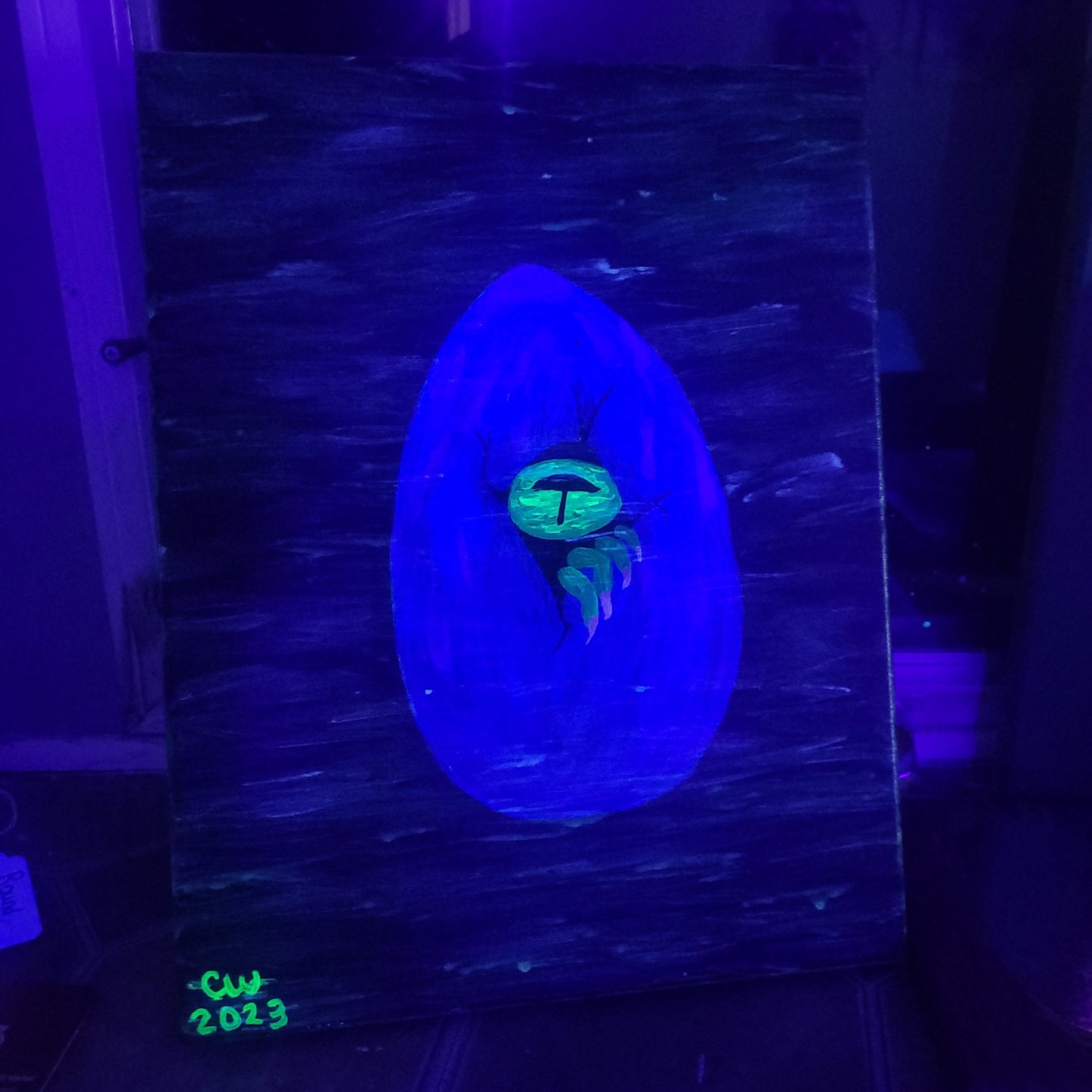 Alien Egg Original Painting