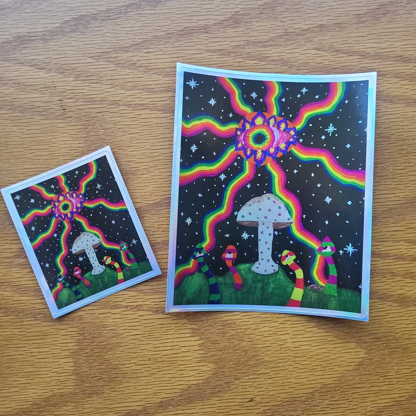 Magic Eye Holographic Stickers