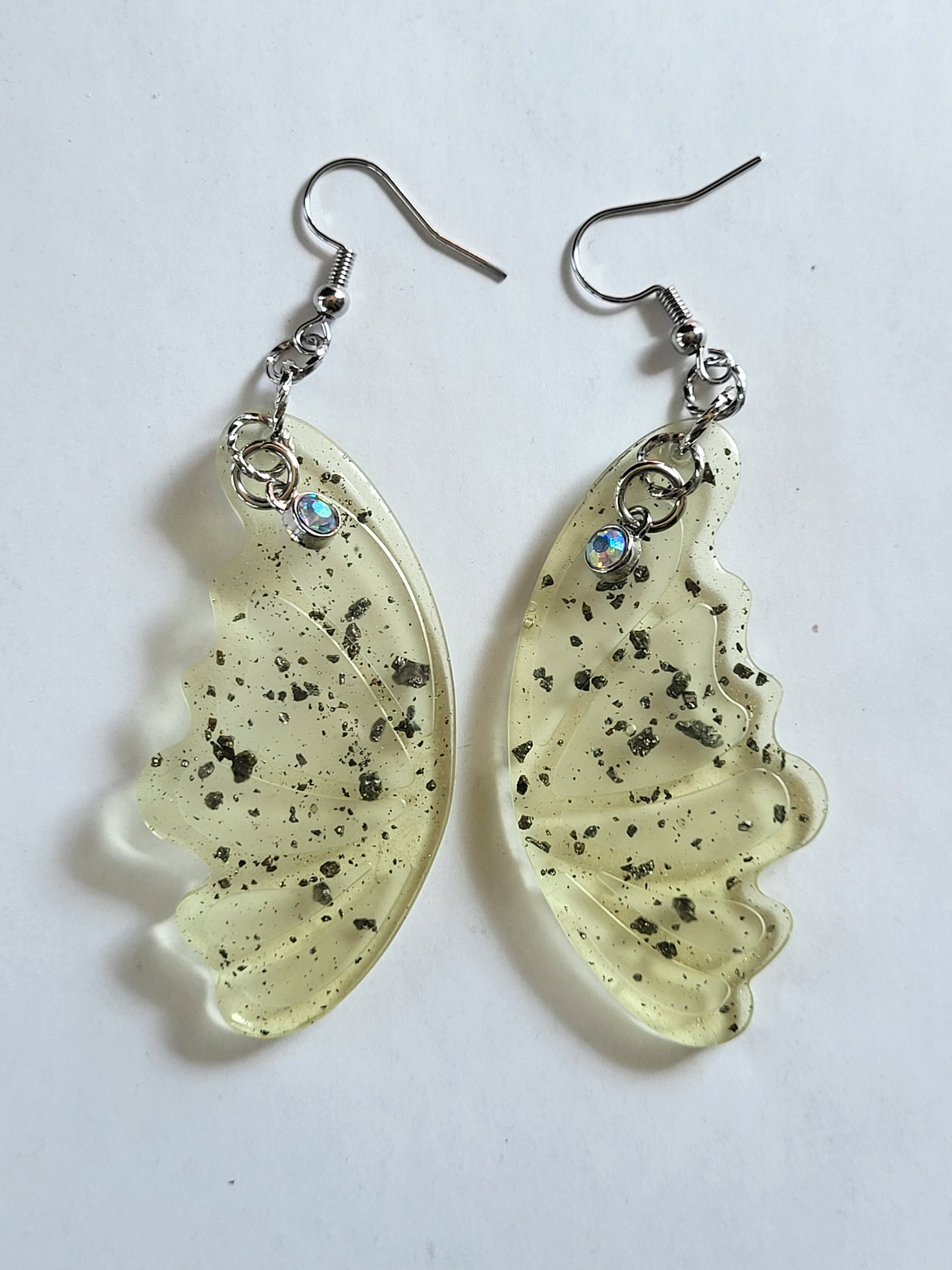 Charmed Pyrite Butterfly Earrings