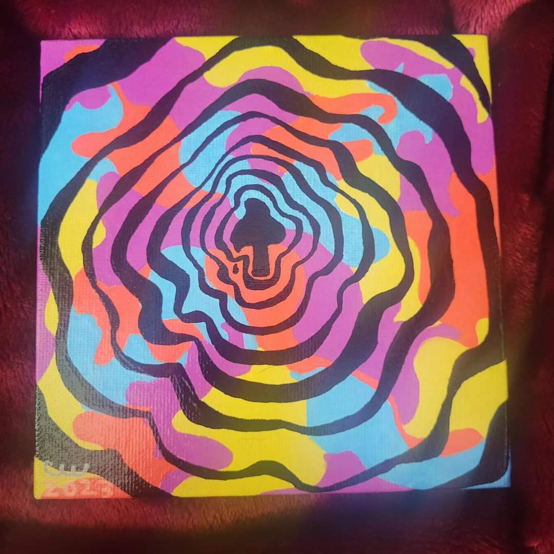 Wavy Mushroom Original Painting