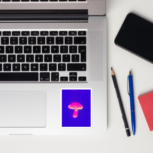 Glowing mushroom stickers
