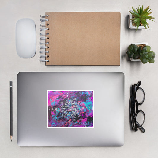 Pour mandala stickers