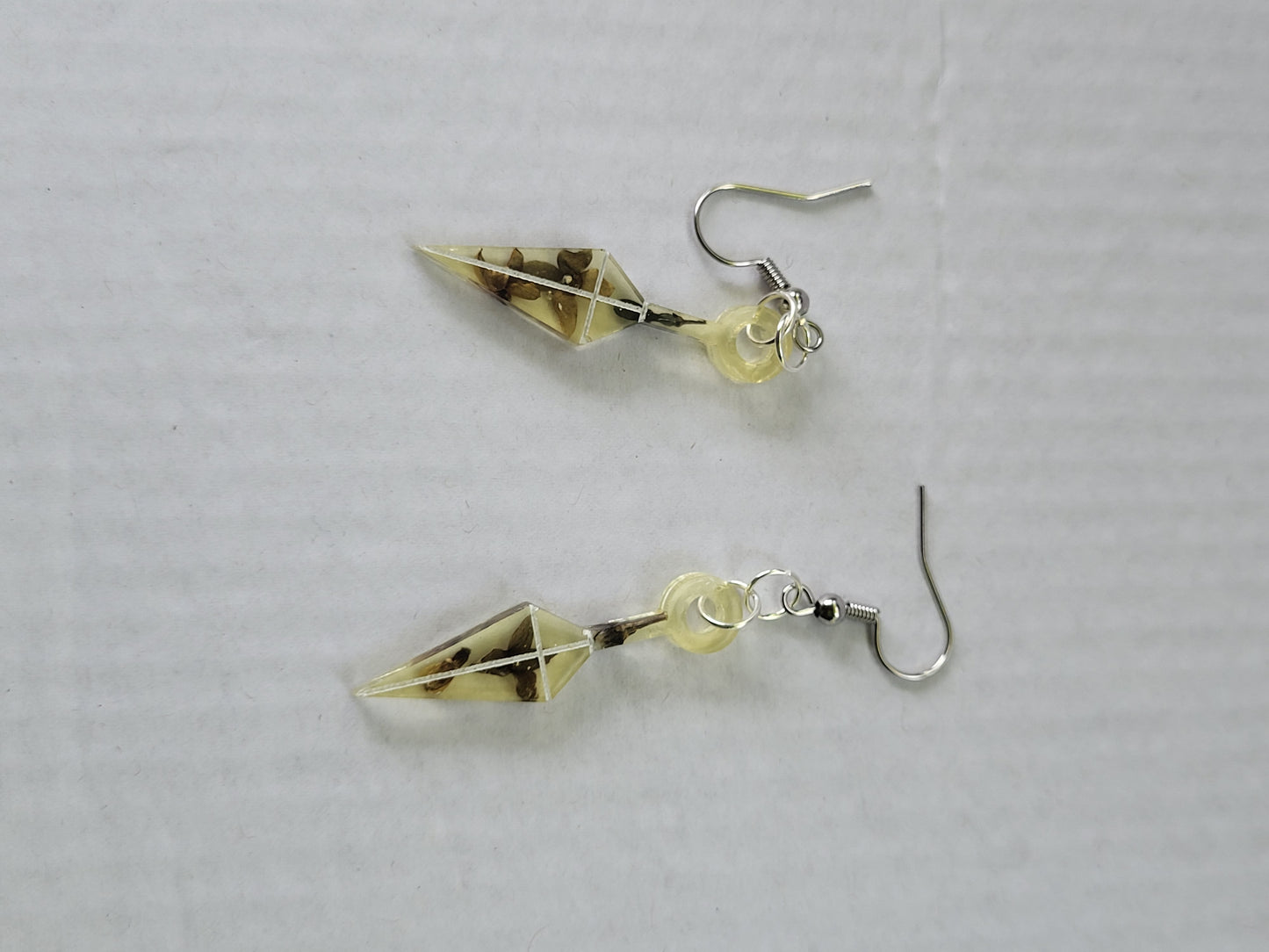 Large flower Kunai Earrings